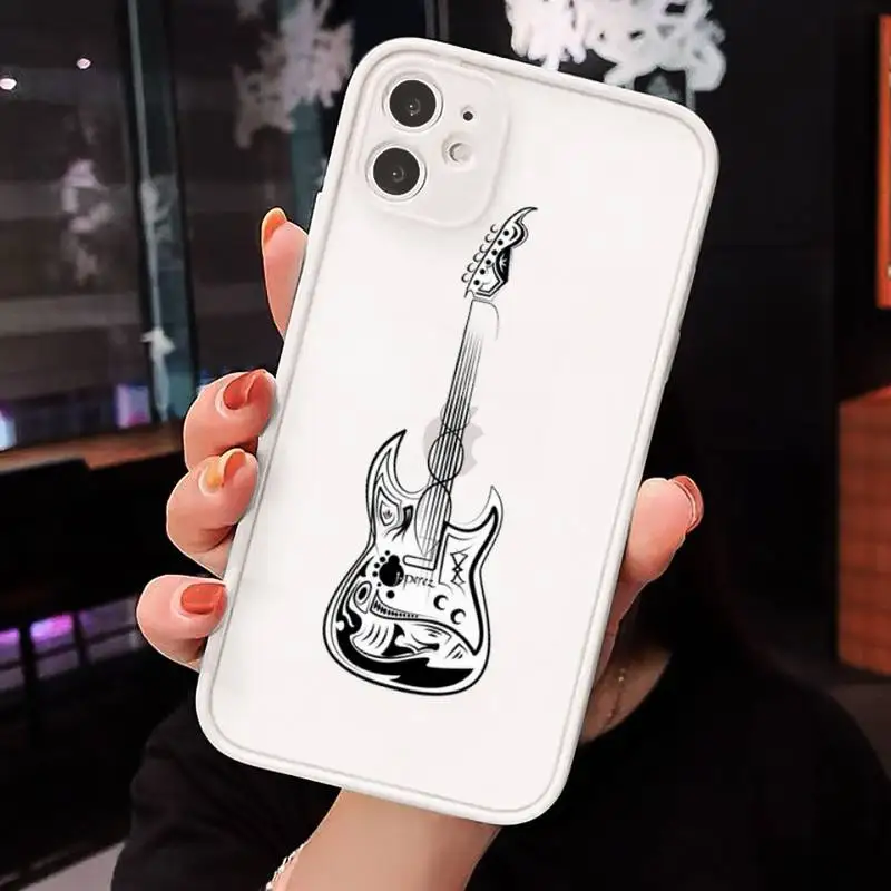 

Music violin notes funny Phone Case Matte Transparent for iPhone 7 8 11 12 s mini pro X XS XR MAX Plus cover funda