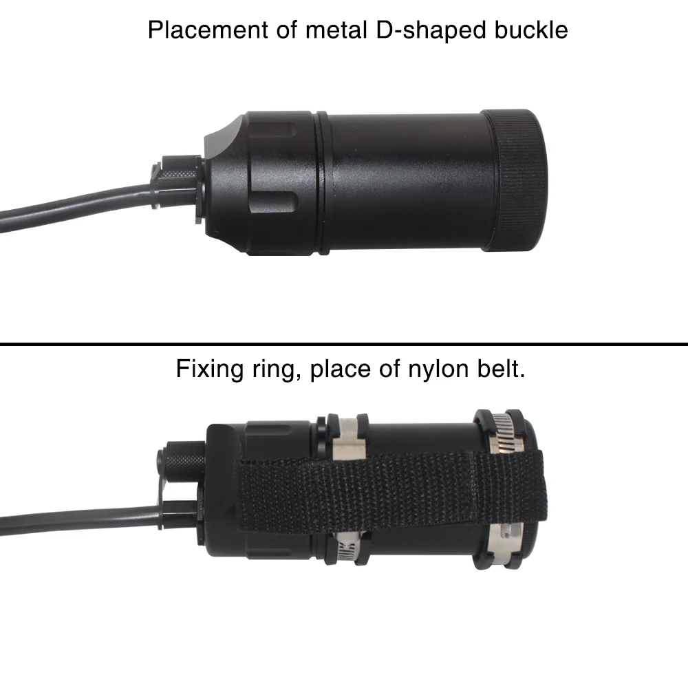 Светодиодный фонарик Uranusfire XHP90 для дайвинга раздельного типа водонепроницаемый