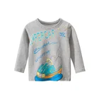 Футболка для мальчиков, с длинным рукавом, из хлопка, осень 2020