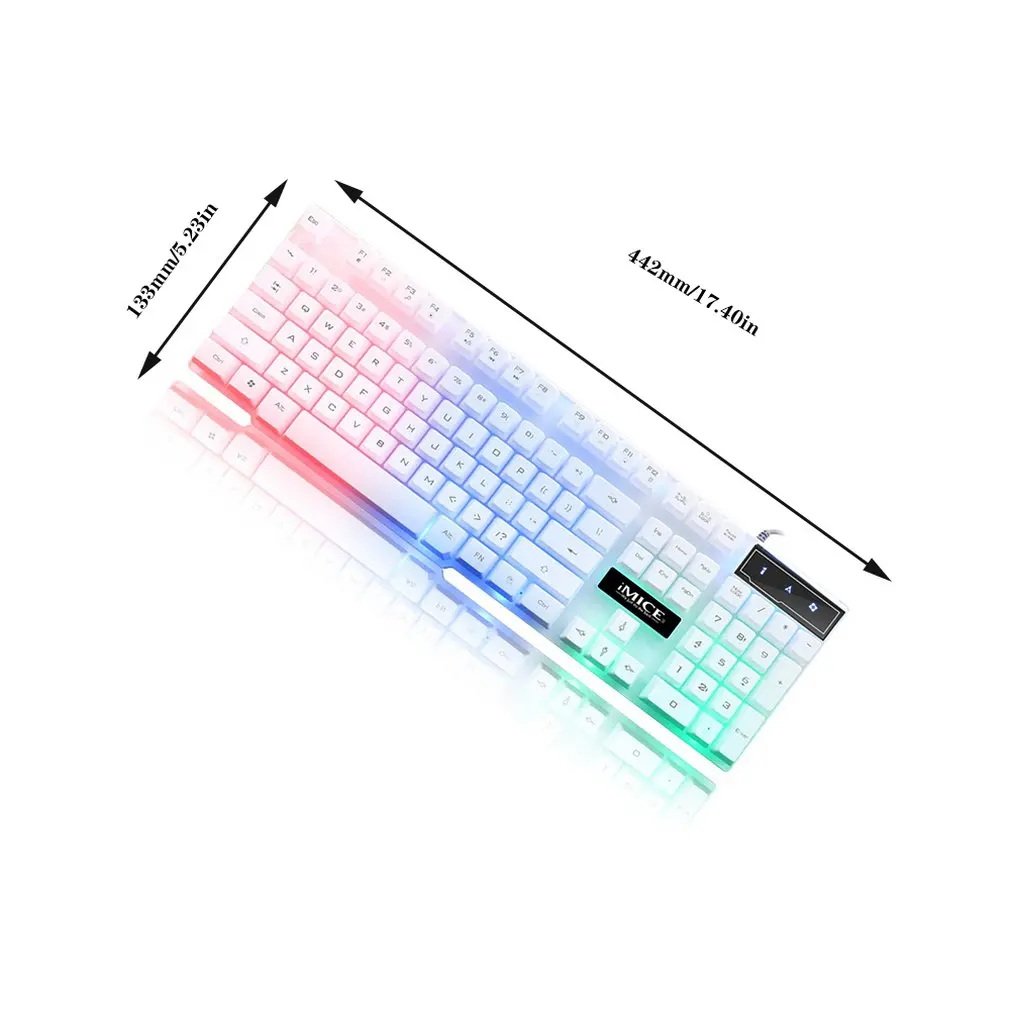 Игровая клавиатура iMice 104 клавишные колпачки с RGB подсветкой механическая игровые