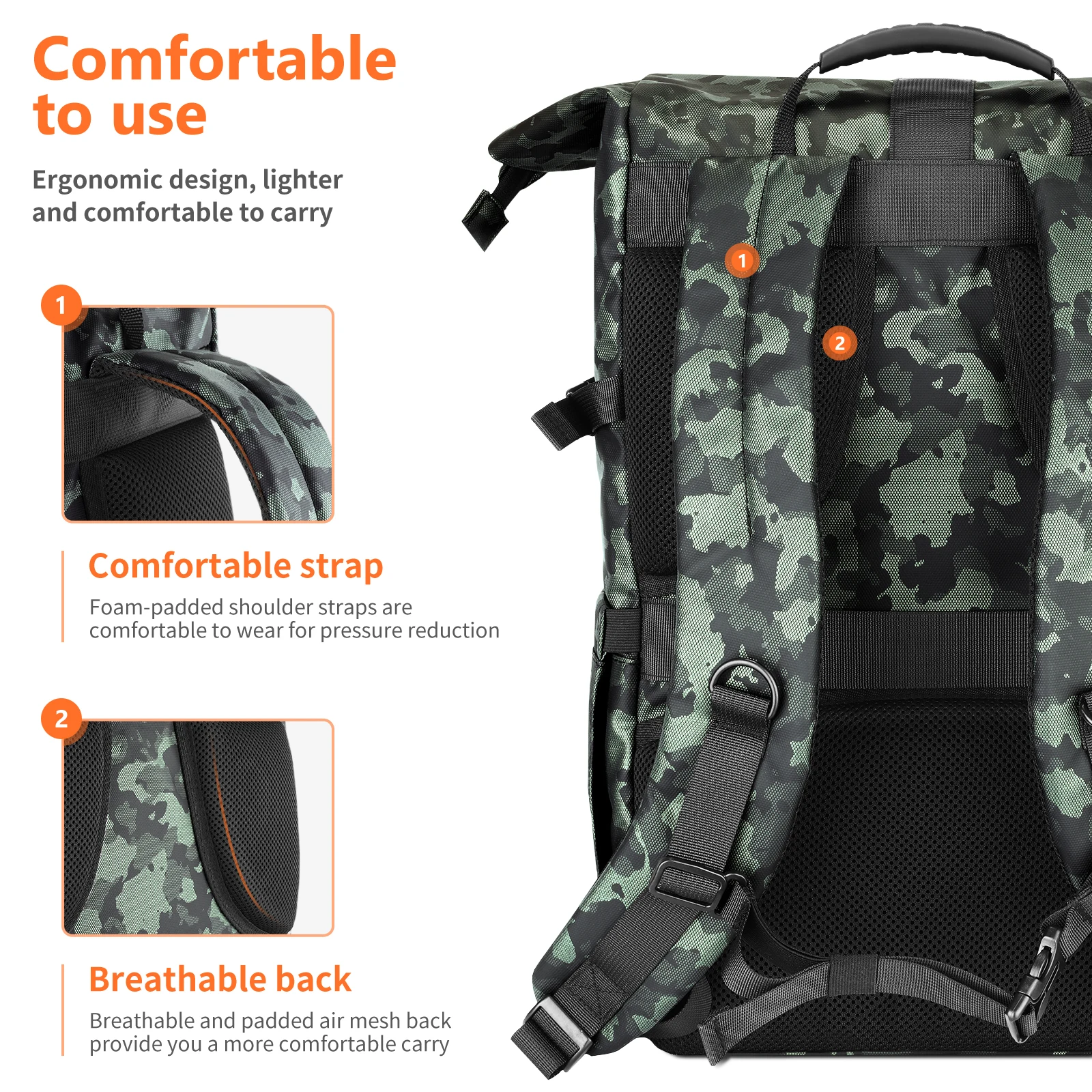 Рюкзак для фотоаппарата Neewer водостойкий рюкзак с наполнителем от дождя DSLR-камер