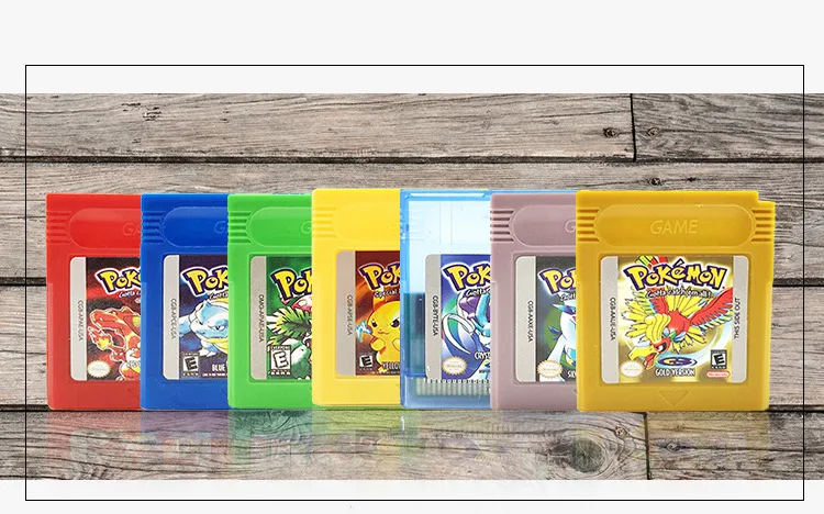 Игры Pokemon GBC серии 16 бит видеоигры картридж консоль карта Классическая карточная