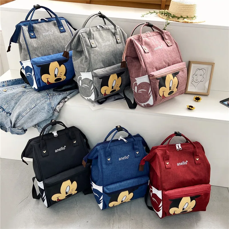 Disney Mickey Mouse Backpack Multi-function Large Capacity B