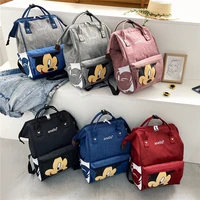 disney mickey mouse backpack multi function large capacity backpack diaper bag waterproof men women shoulder bag travel bag