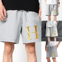 2022 newest summer casual shorts mens fashion style man home shorts letter printed male with pocket bodybuilding sports shorts
