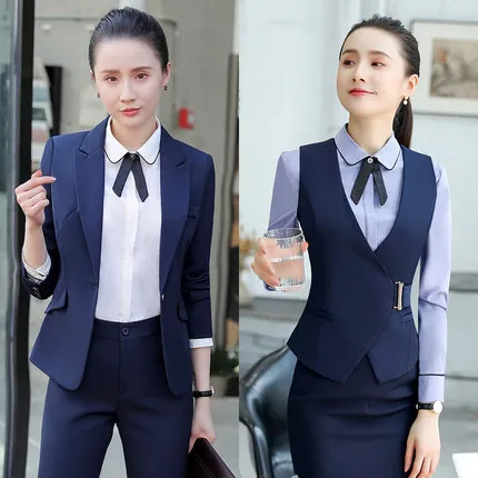 Новый отель профессиональный костюм жилет юбка КТВ официант Рабочая Униформа