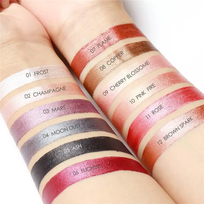 

12 Colors Eyeshadow Stick Eye Shadow Pencil Long Lasting Without Drying Eyes Makeup Pen Shimmer Cosmetics Tool TSLM1
