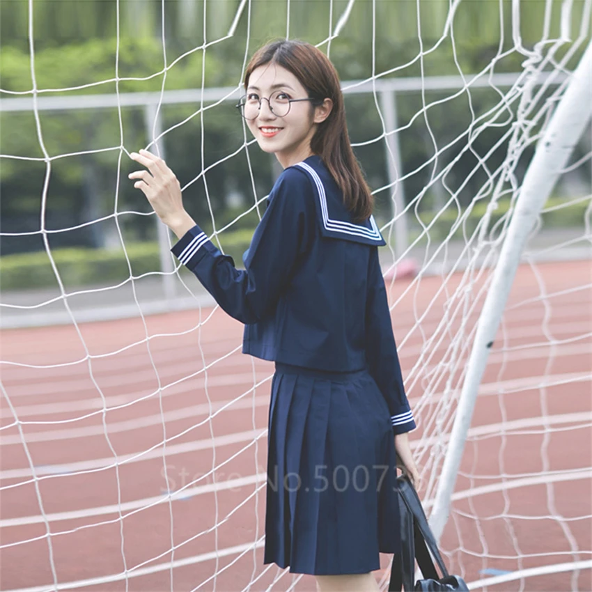 Юбка Матросская Женская плиссированная в японском стиле милая Униформа