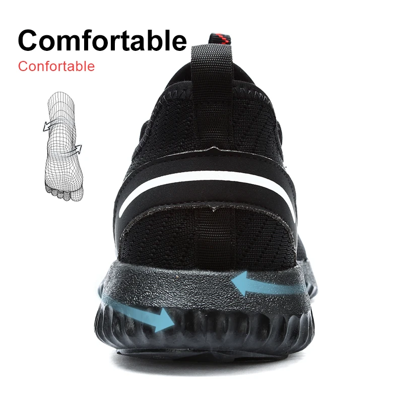 DYKHMILY/Рабочая обувь со стальным носком для мужчин легкие дышащие удобные