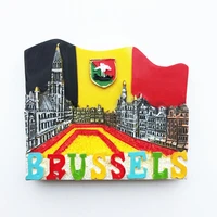 qiqipp belgium creative flag brussels campo de fiori tourism commemorative decoration crafts