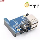 Orange Pi плата адаптера 2 USB 2,0 специальная карта расширения для оранжевого Pi Zero PC IO микрофон USB AHS