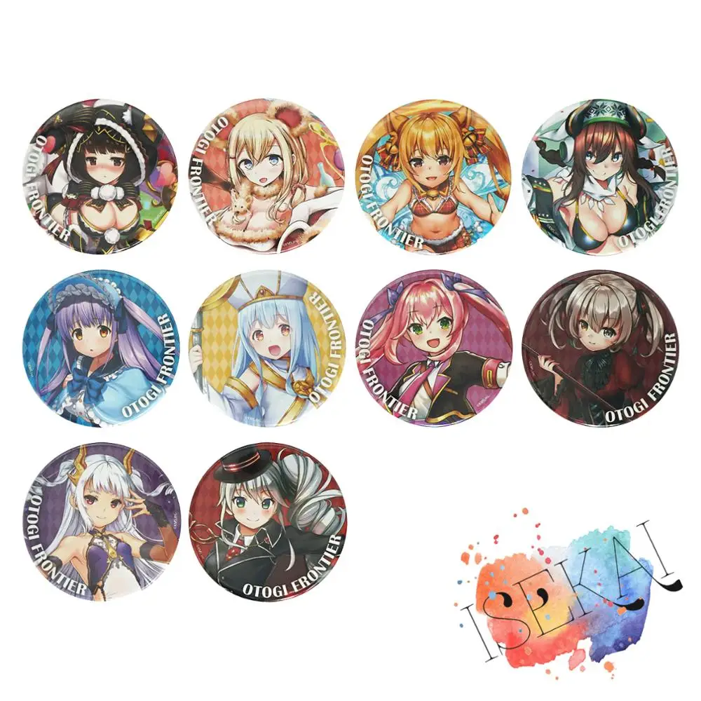 Металлический значок-брошь на булавке Otogi Frontier игровой значок, с изображением Медузы мессолема, Джуди, Чарльза, шафера, Дороти, Тинкера, колокольчика, красного цвета