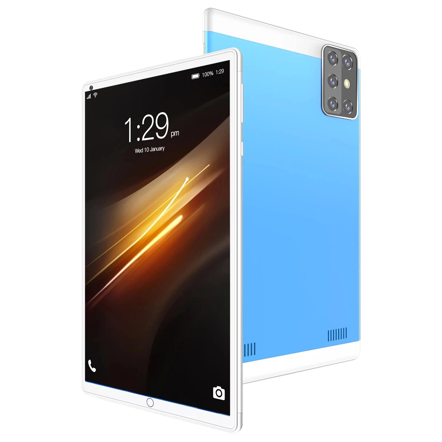 

Tablet 8G RAM 128G ROM 4G Phone Call Dual SIM Cards 8 inch 2.5D Glass Android 9.0 OS 2.5D IPS GPS Tablet 10 8.1