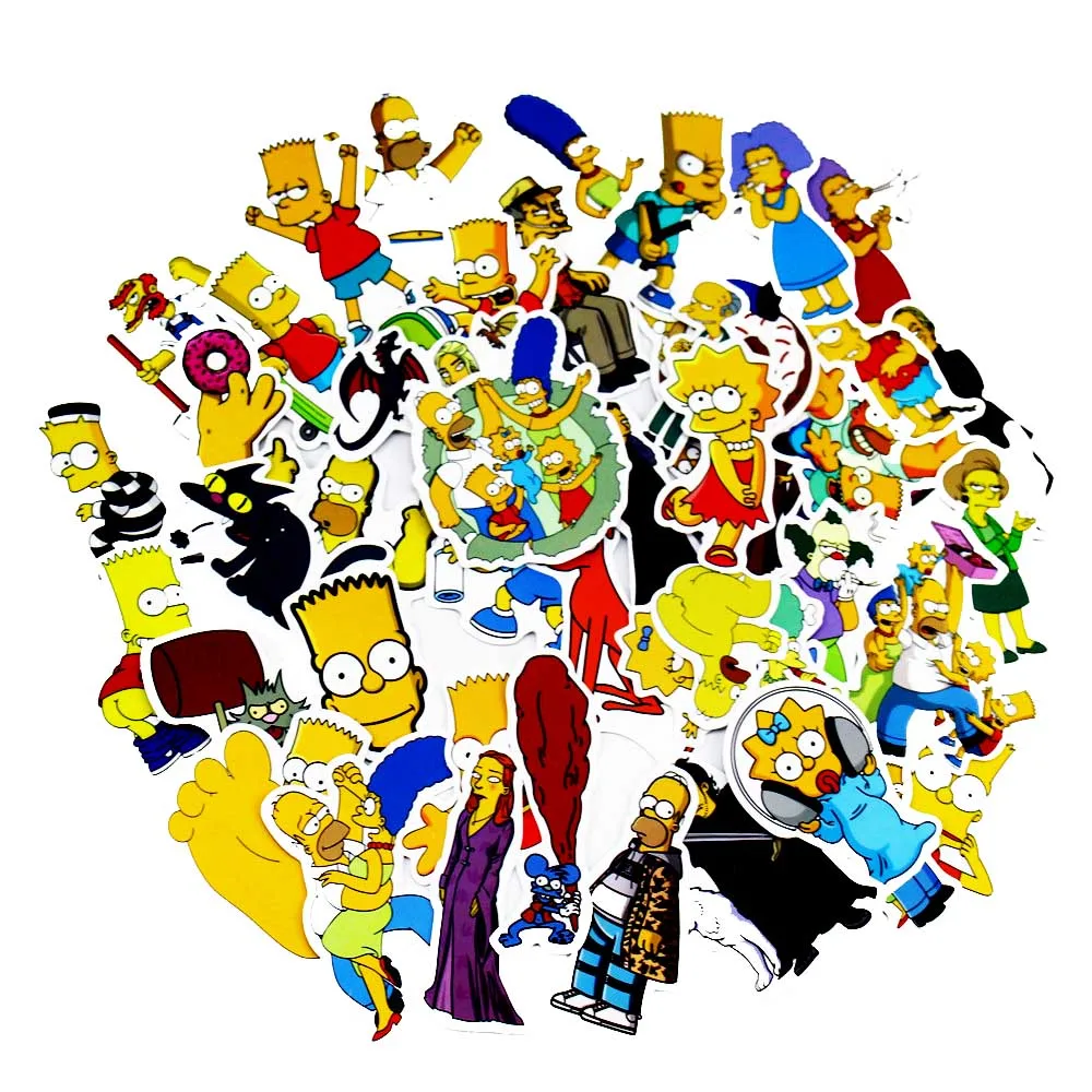 

50 шт., водонепроницаемые наклейки для ноутбука, гитары, мотоцикла, скейтборда, багажа