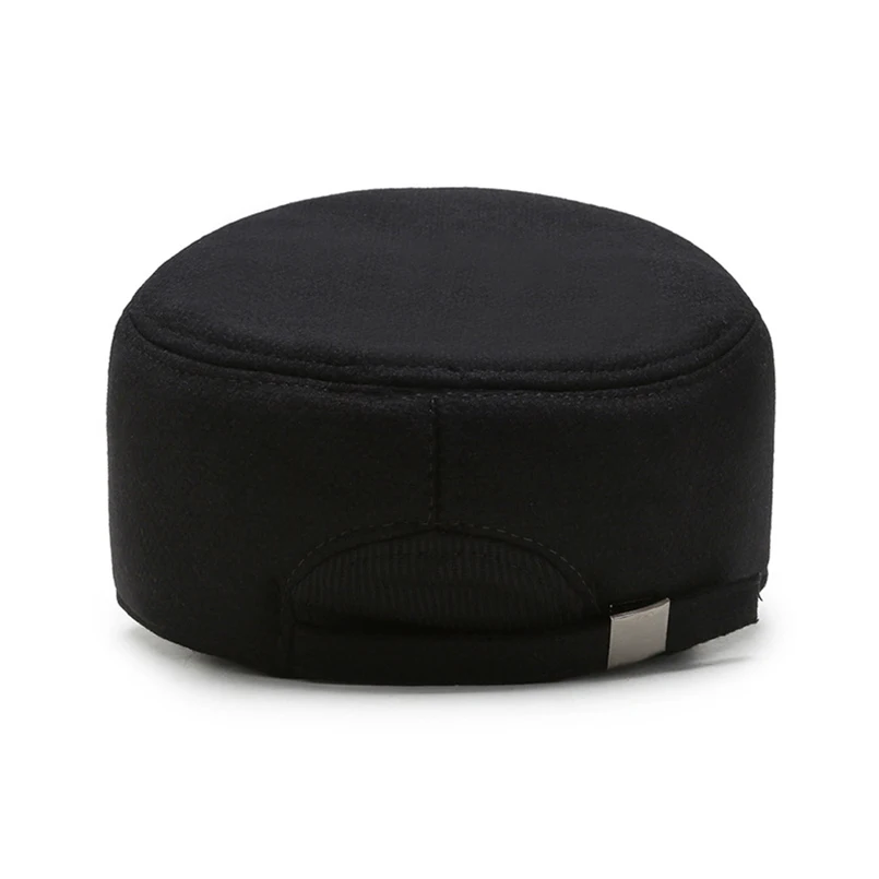 2022 New Black Fashion Hats Military Hat Men Caps for Winter Dad Cap Corduroy Middle-aged Seniors | Аксессуары для одежды