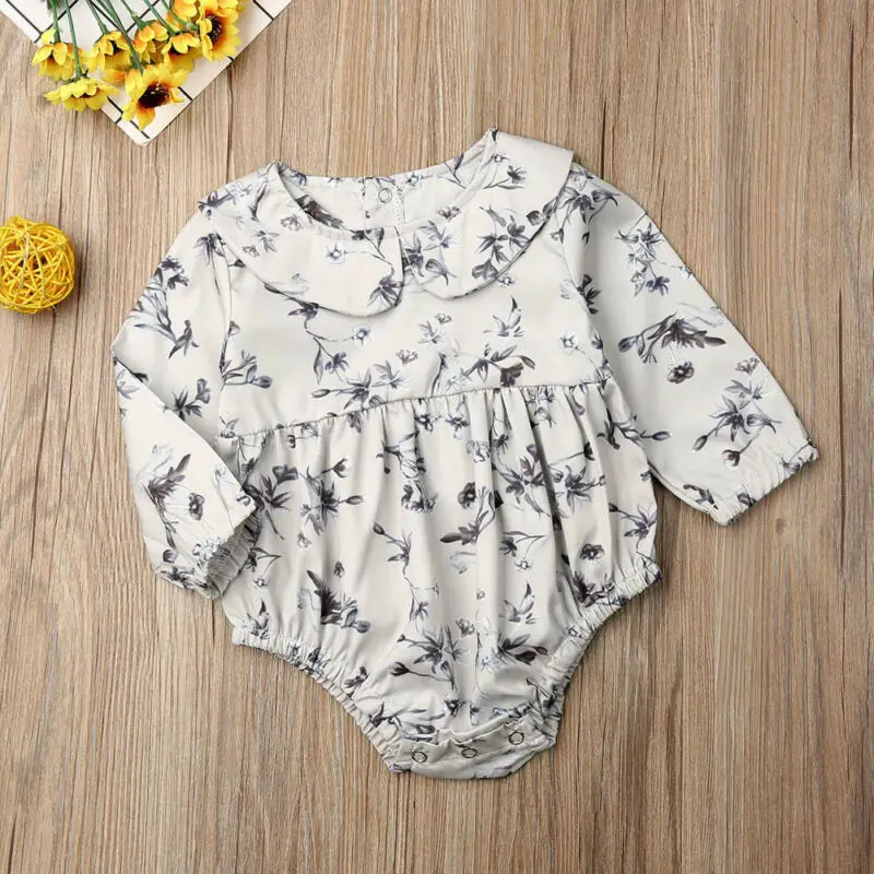 Коллекция 2019 года весенне-осенняя одежда для малышей милый комбинезон с длинными