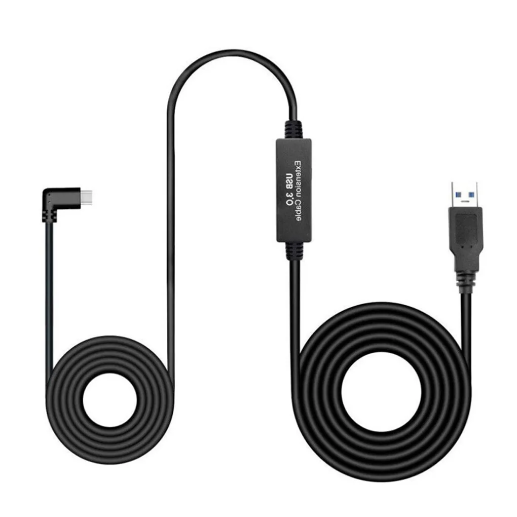 

2in1 Total 8M/26Ft Type A to C USB Data VR Headset Extension Cable Line for Oculus Quest 2 Link Steam VR Glasses Accessories