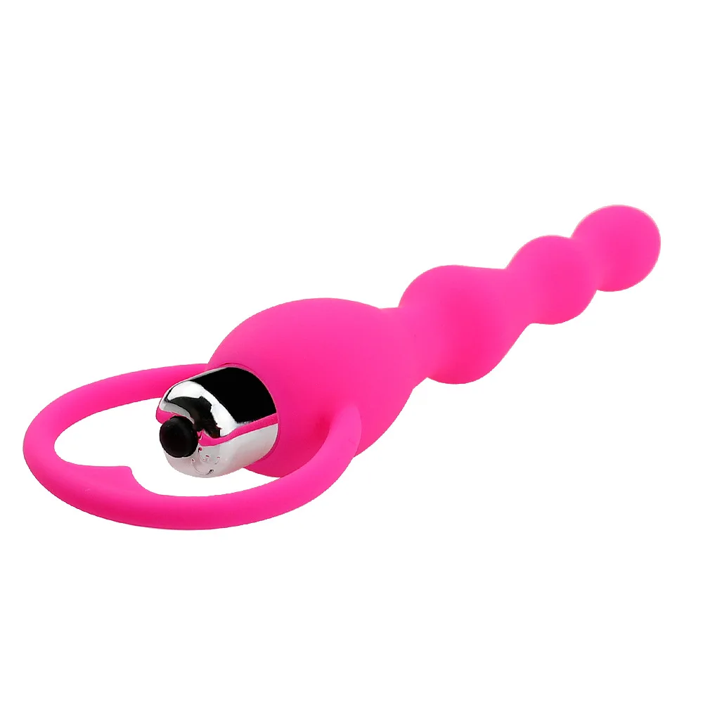 Anal Vibrator Sex Toys for Women Beads Gay Prostate Massage Smooth Butt Silicone Plug Adult Products | Красота и здоровье