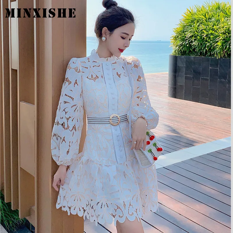 Сексуальные весенние женские платья с вырезами новинка 2020 вышивка Ретро стиль