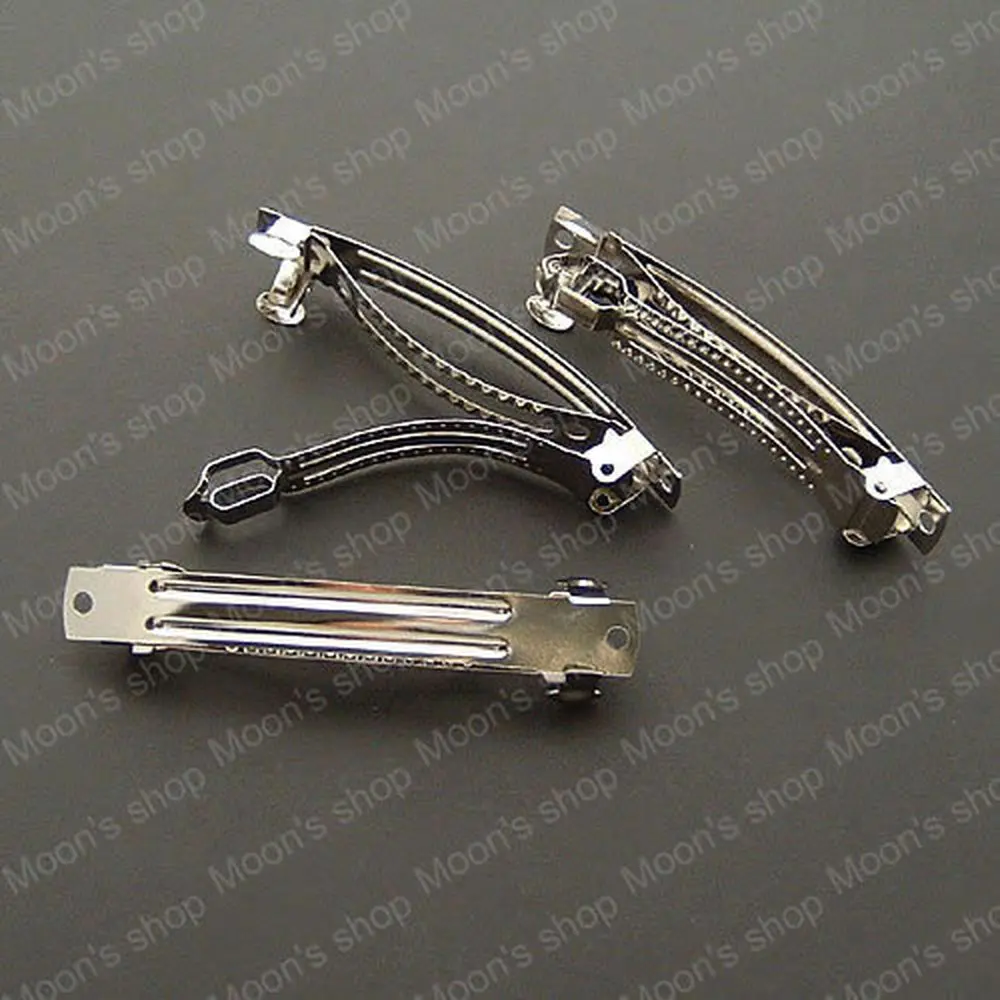 Оптовая продажа бижутерия для волос с имитацией родия из железа 80*10 мм заколка