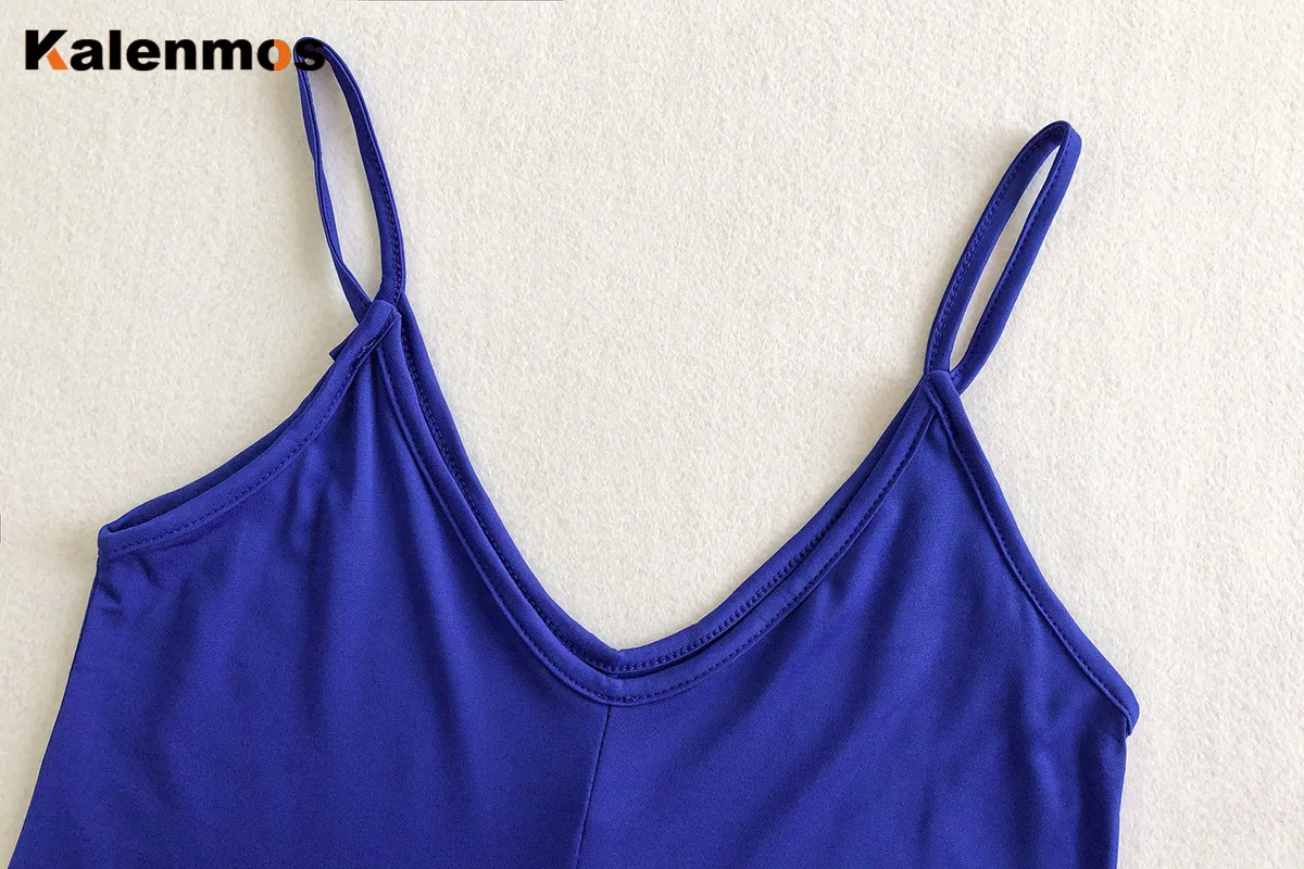 

Jumpsuit Women Spaghetti Strap Sexy Summer Harem Rompers Sleeveless V-neck Beach Outfits Overalls Black Long Pants Plus Size