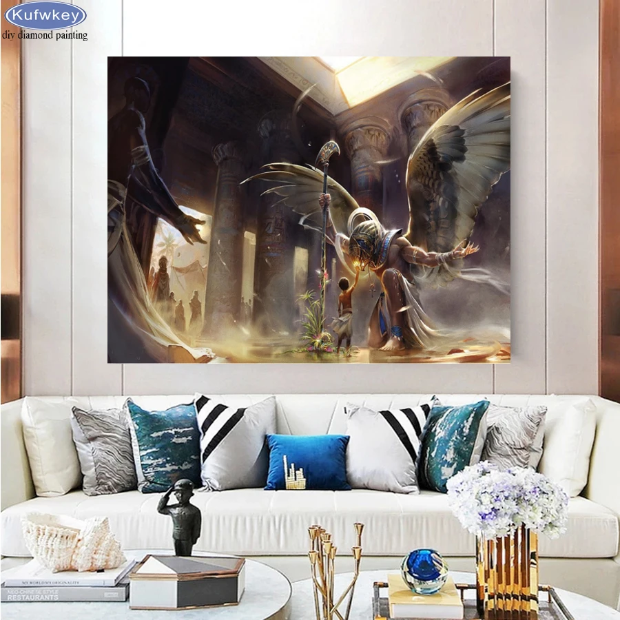 5D алмазная живопись искусство боги крылья полная квадратная картина мозаика
