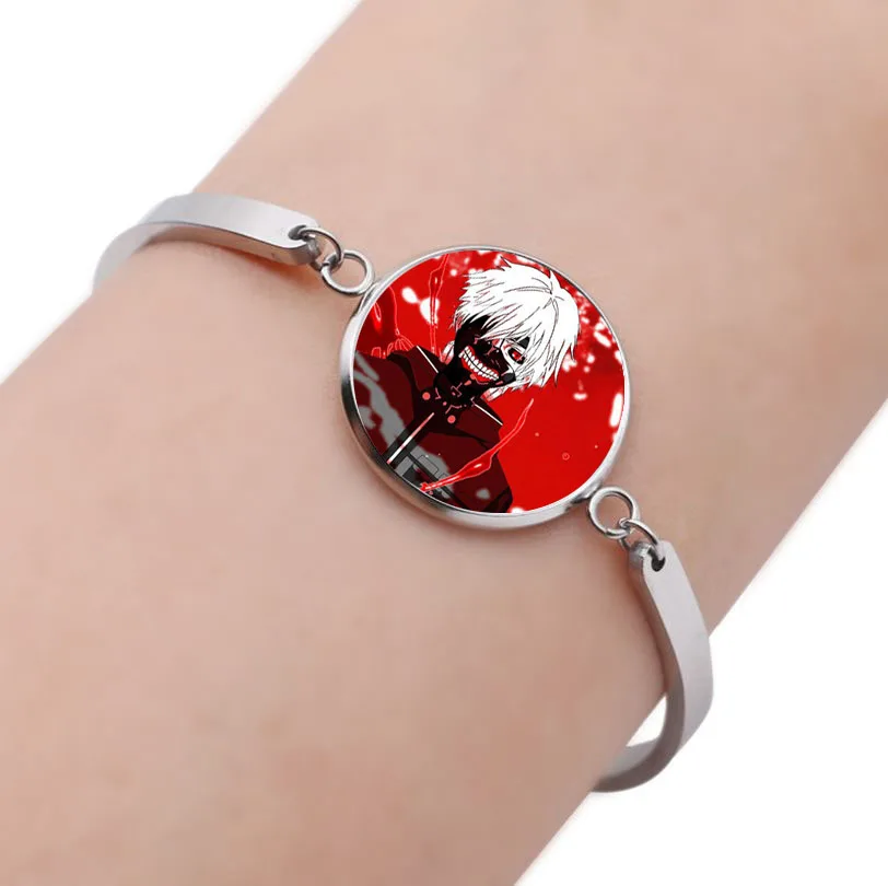 

anime Tokyo Ghoul Bracelet Handmade Glass Transparent Dome Charm Wrist Strap Prop Bracelets teenager Jewelry Bracelets