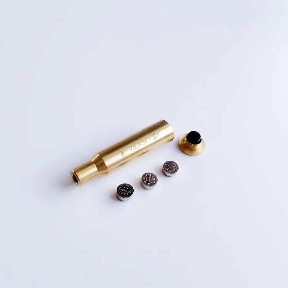 Латунный патрон лазерного прицела с красной точкой для регулировки