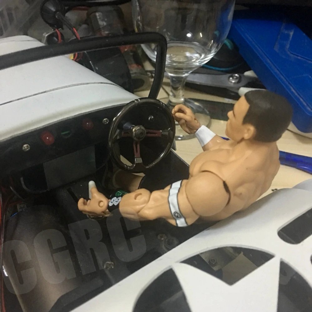 7 дюймов RC автомобиль кукла "водитель" борцовка активный шарнир для 1/10 Rc Гусеничный автомобиль осевой SCX10 TRX4 Bronco CC01 RC4WD D90 D110