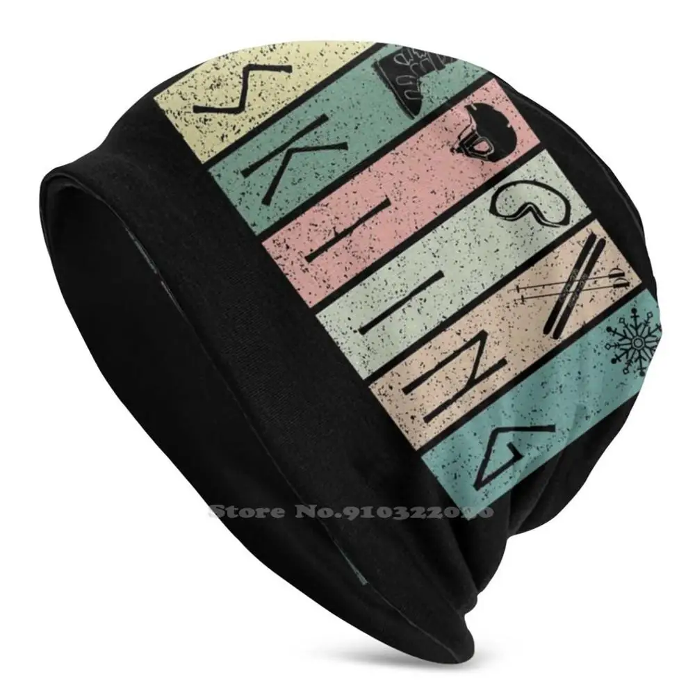 Лыжный дизайн для мужчин и женщин новые шапочки с принтом сделай сам шапки зимняя