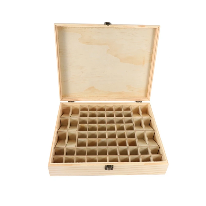 

68-Grid Wooden Essential Oil Box Wooden Essential Oil Storage Box Solid Wood & Radio Shape Tissue Box Napkin Storage Box