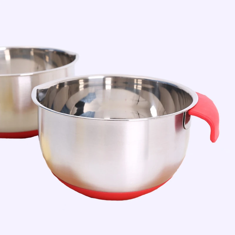 Миски из нержавеющей стали DIY торт хлеб салатный миксер Нескользящая силиконовая