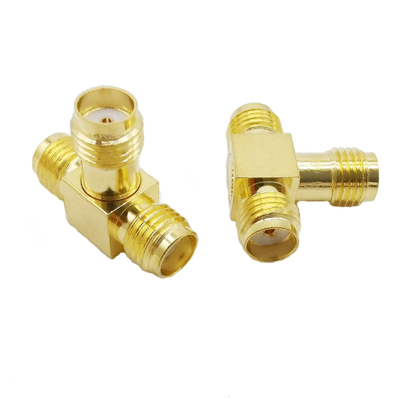 SMA типа Мама к двум мама трехместного T RF коаксиальный соединитель двойной
