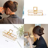 new shark clips dumb gold hair clips large metal shower hair pins korean fashion headpins headdress hair accessories for women