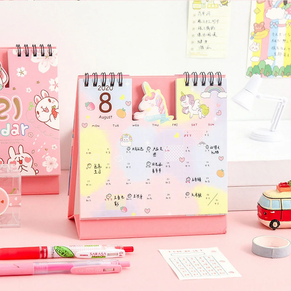 

2 Pcs Notepad Type 2021 Calendar Desk Calendar Calendar for Home