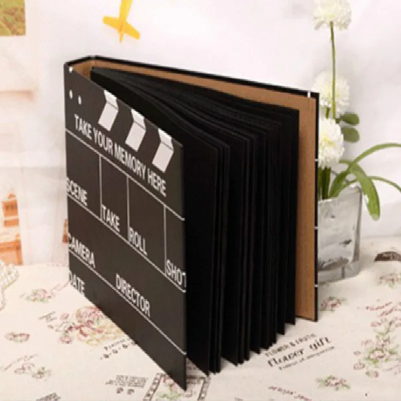 

10 inch DIY photo album family family lovers birthday gift black sticky type memory scrapbook album 3