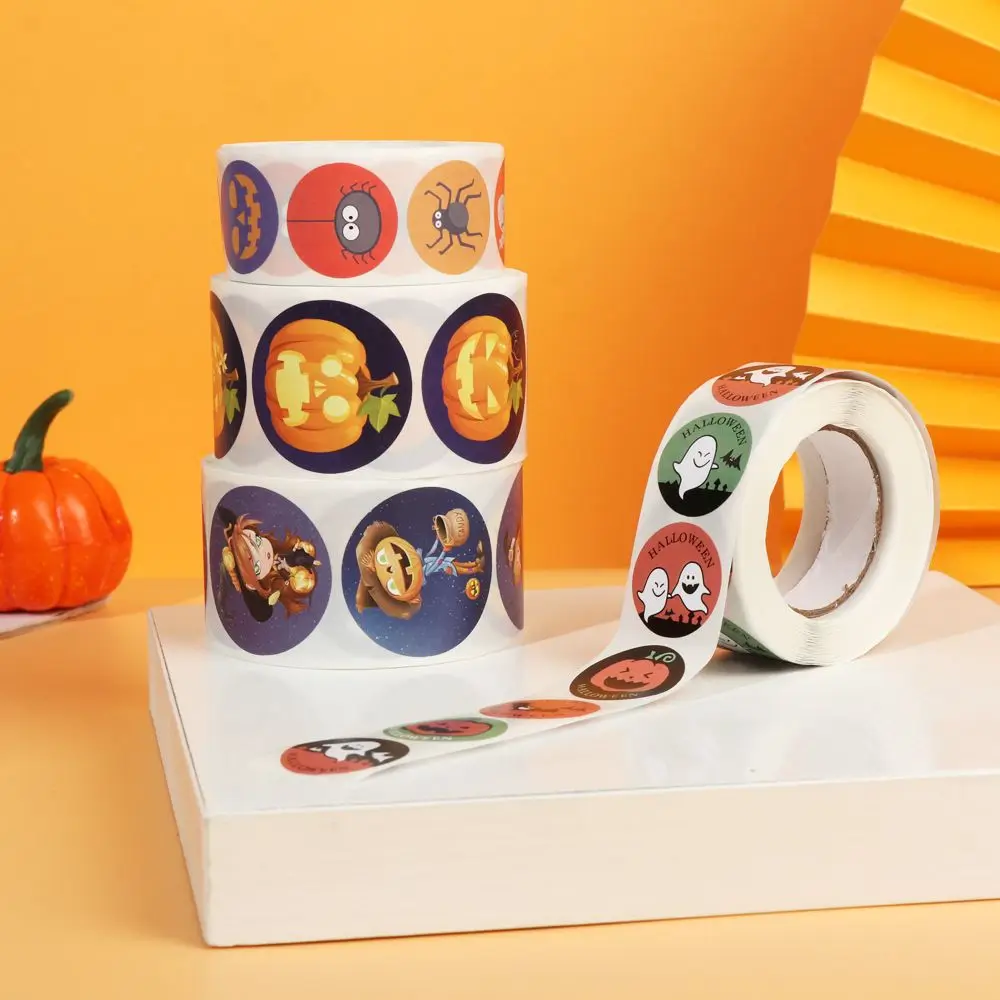 500 шт./рулон этикетки для украшения Хэллоуин | Дом и сад
