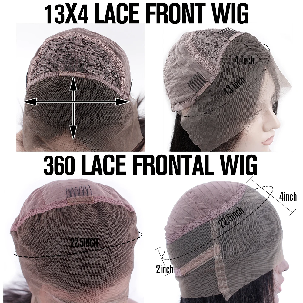 Прямые перуанские пучки HC с фронтальной 360 кружевной застежкой пряди