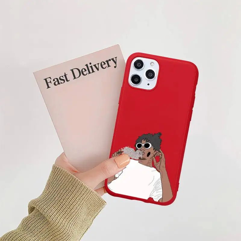 

Rapper singer Playboi Carti Phone Case Candy Color for iPhone 6 7 8 11 12 s mini pro X XS XR MAX Plus