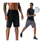 Шорты мужские спортивные, однотонные, повседневные, дышащие, с эластичным поясом, быстросохнущие, для спортзала, футбола, бега, спортивные шорты для тренировок