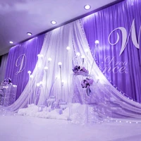 36m wedding wall background veils wedding design stage photo beauty decoration area major holiday party decoration accessories
