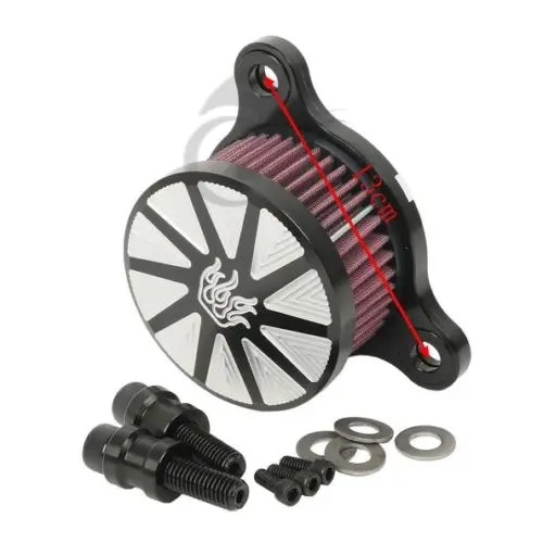Черный хромированный воздухозаборник впускной фильтр для Harley sportster 04-16 05 06 07 08 09 |