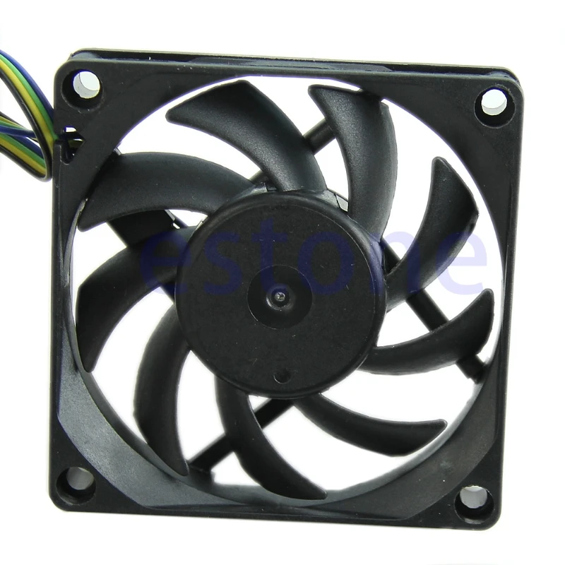 

70mm x 15mm Brushless Fan DC 12V 4 Pin 9 Blade Cooling Cooler NEW Wholesalse