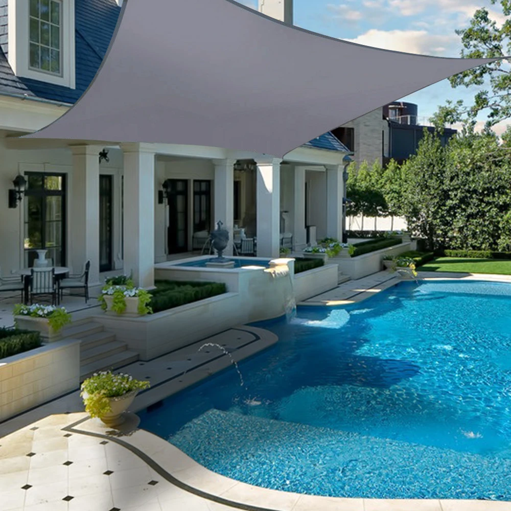 Садовый тент парус солнечный водостойкий защита от УФ лучей прямоугольная