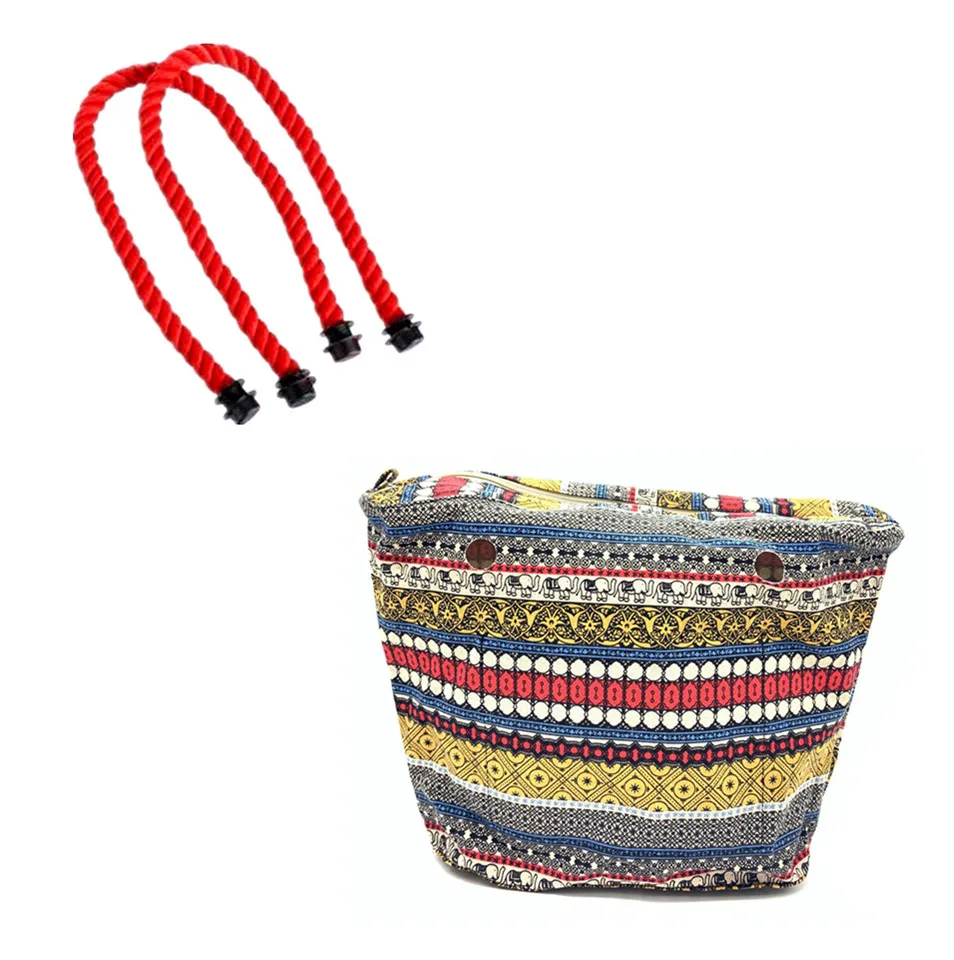 Новый холщовый внутренний карман на молнии с цветами подкладка