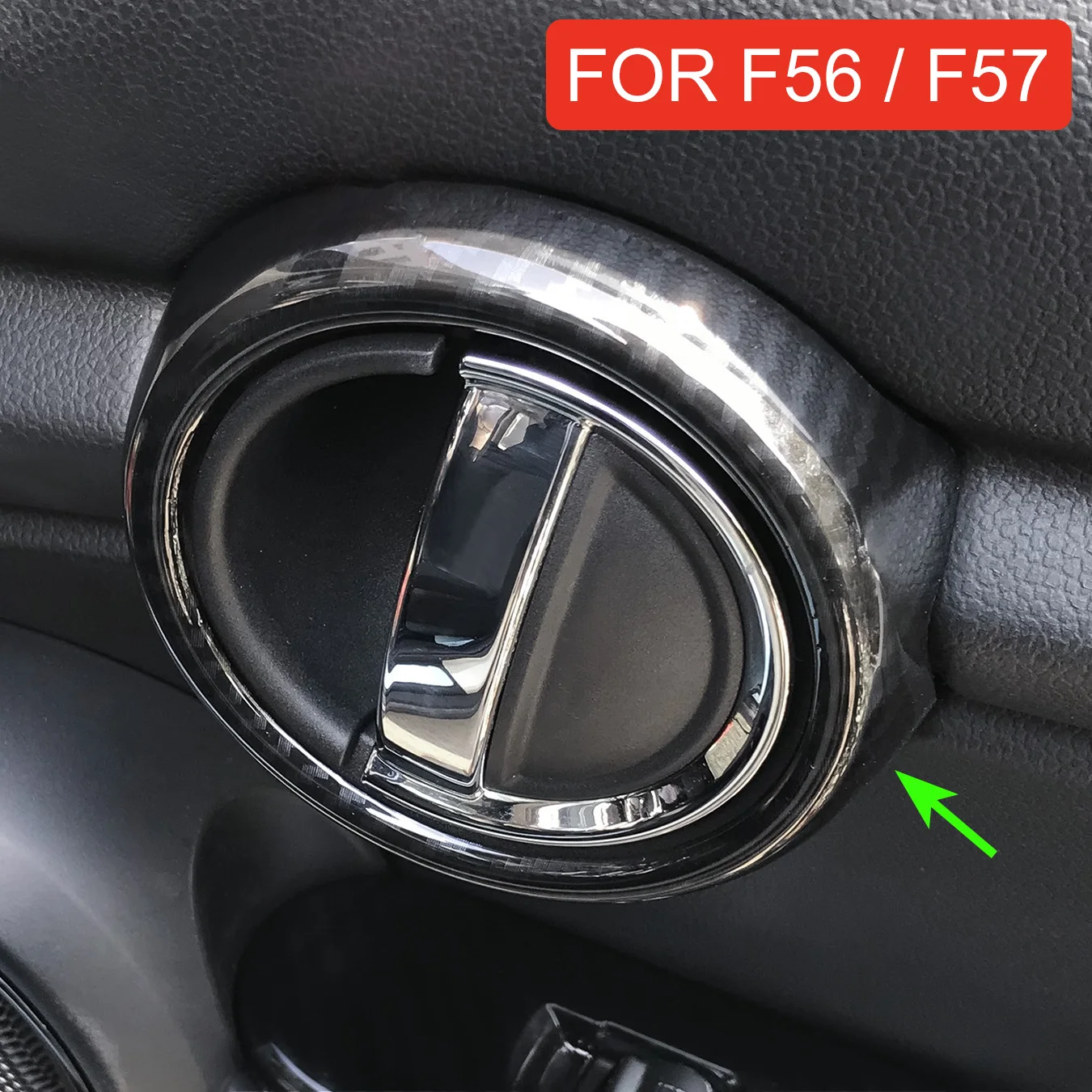 Для Mini F56 F57 люк 3 дверная трансформируемая внутренняя ручка из углеродного