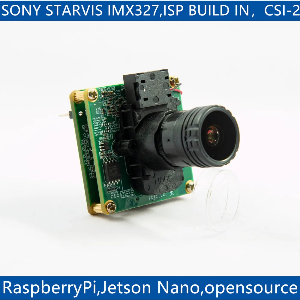 VEYE-MIPI-327E forRaspberry Pi and Jetson Nano XavierNX,IMX327 MIPI CSI-2 2MP Star Light ISP Camera Module
