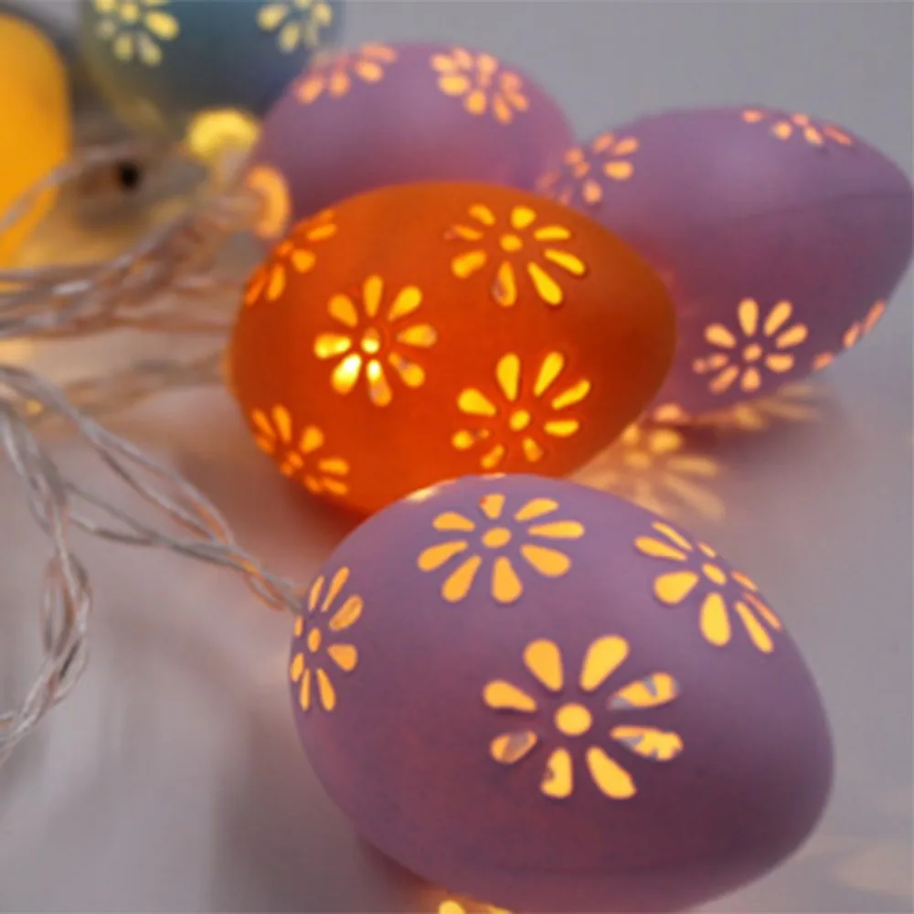 Креативная Пасхальная яичная нить лампа цыпленок балкон спальня гирлянда