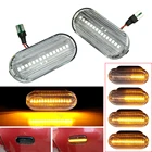 1 пара для Ford C-Max Fiesta MK6 Focus MK2 Fusion Galaxy прокрутка мигающая лампа динамический мигающий светодиодный сигнал поворота Боковой габаритный фонарь