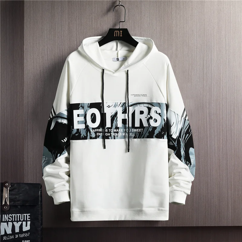 

Hot Sale Men Sweatshirt Fashion Style Hooded Hoodies 2021 Spring Autumn New Style Slim Fit Casual Hoodies Male